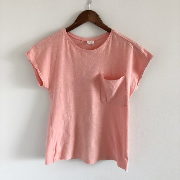 Zara Other - Zara Girls Pocket Tee T-Shirt 13-14 100% Cotton